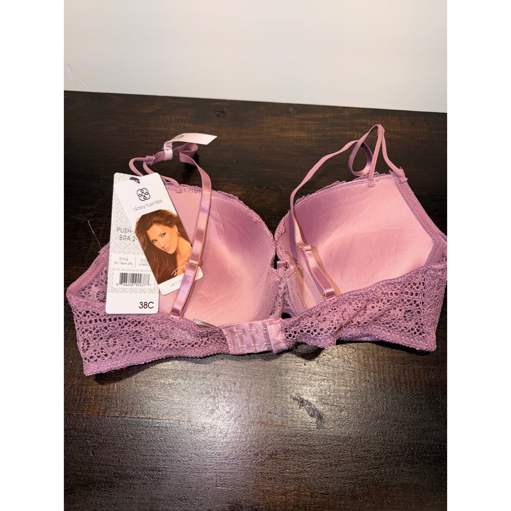 NEW Daisy Fuentes Push Up Lace Bra 38C Underwire - Picture 6 of 8